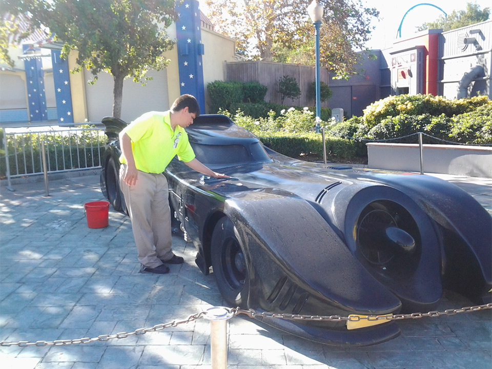 Toby Working at Six Flags Magic Mountain